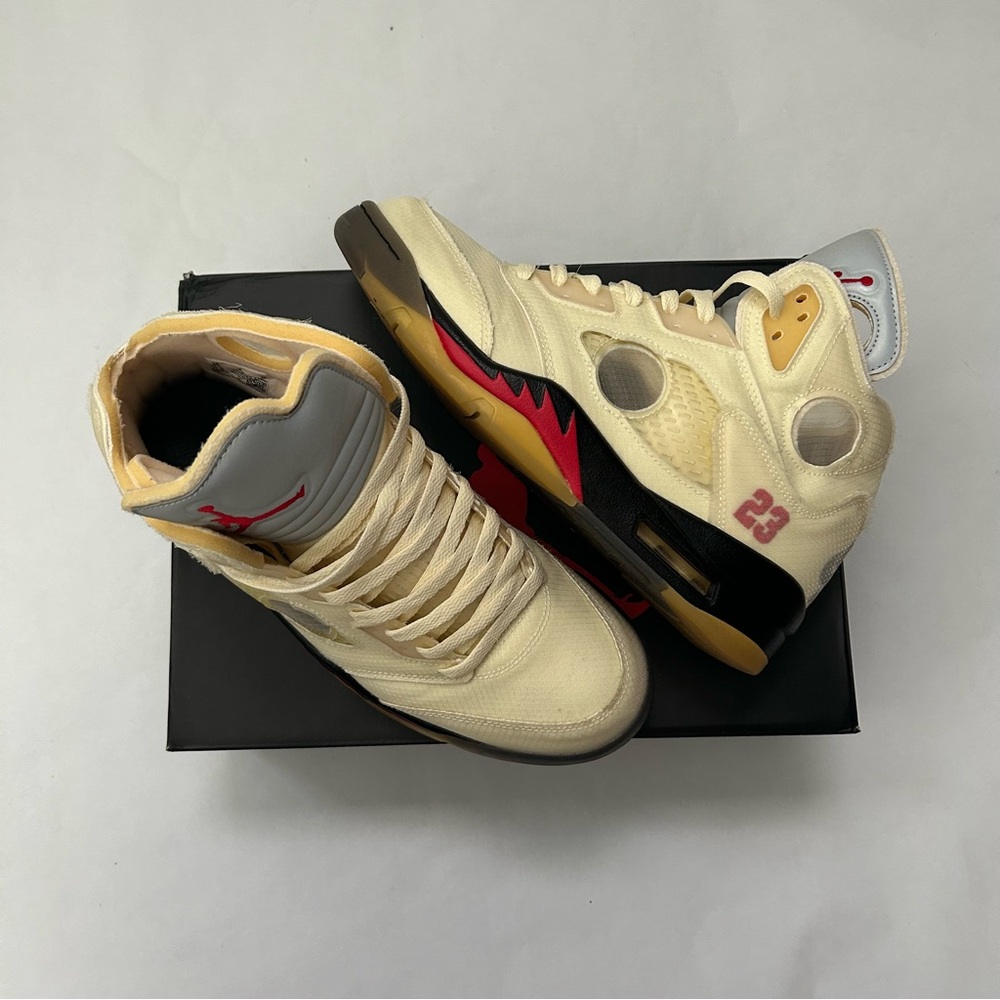 Air Jordan 5 Off White Sail (1:1)